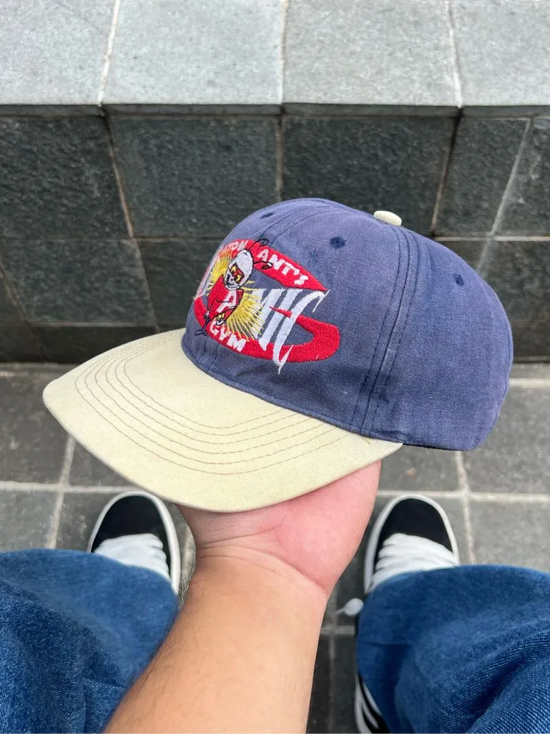 Vintage Streetwear Hat Pria white blue photo 1