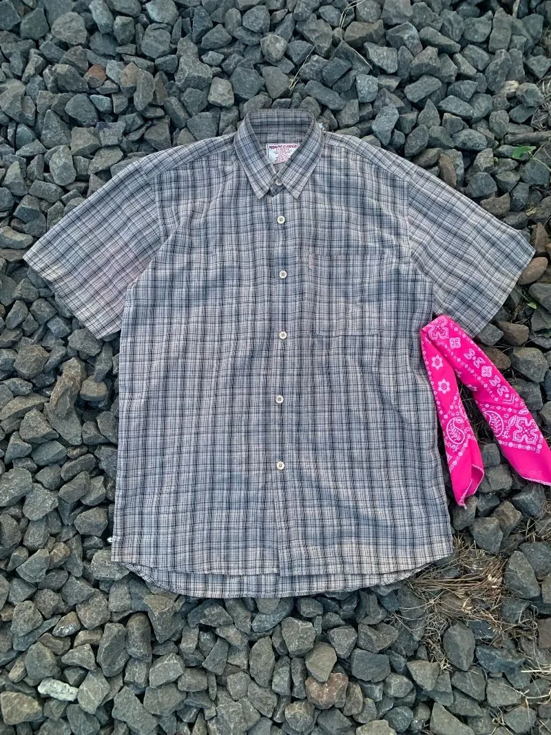 Vintage Formal shirt Pria tan photo 1