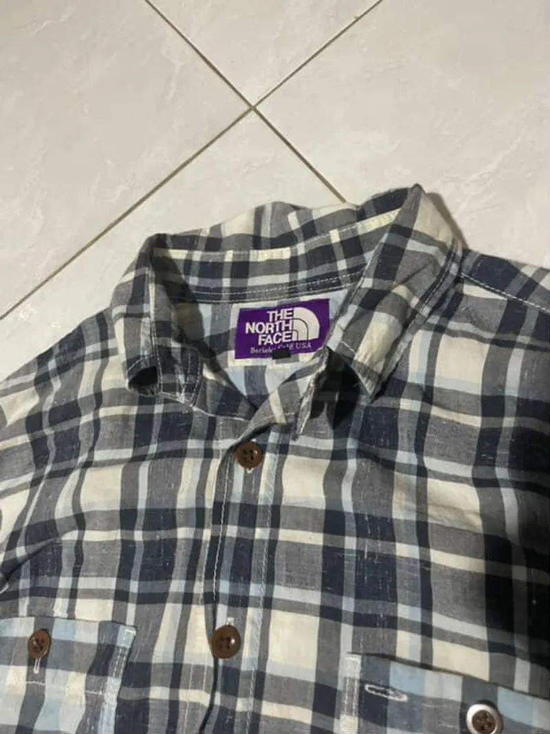 The North Face Indie Casual shirt Pria white gray photo 1
