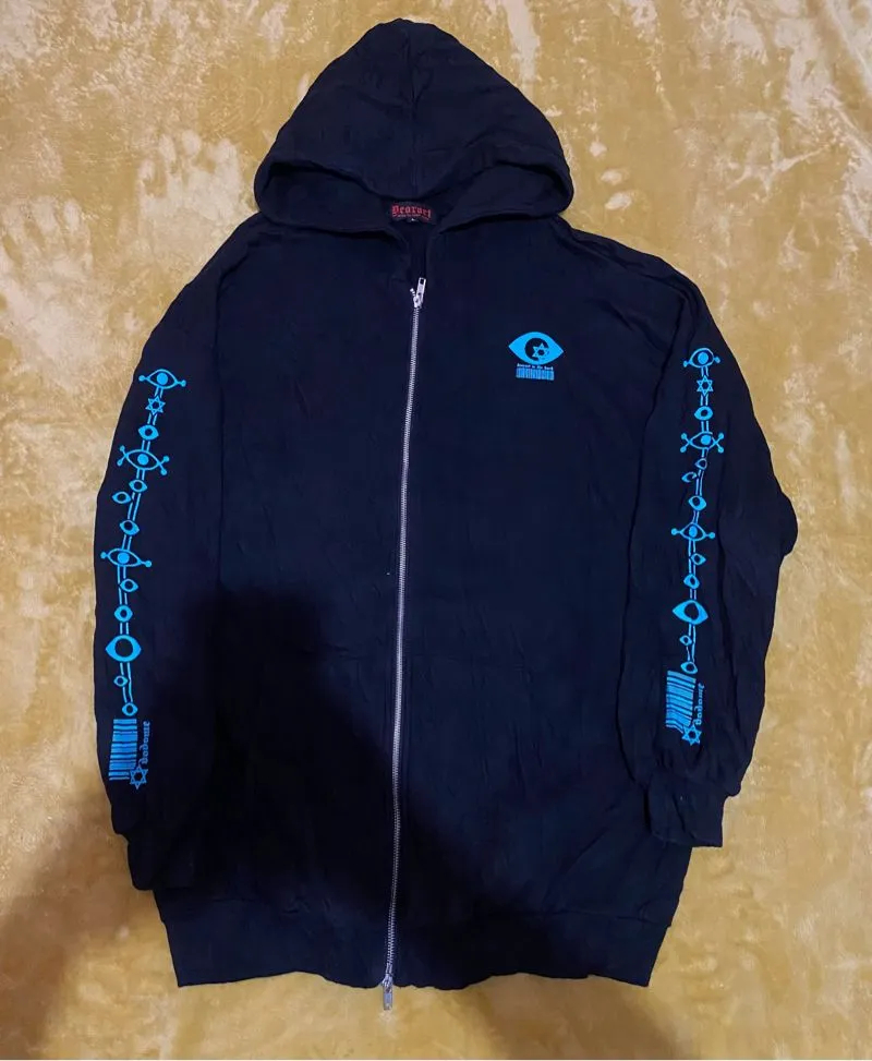 Japanese brand Streetwear Emo Hoody Pria black photo 1