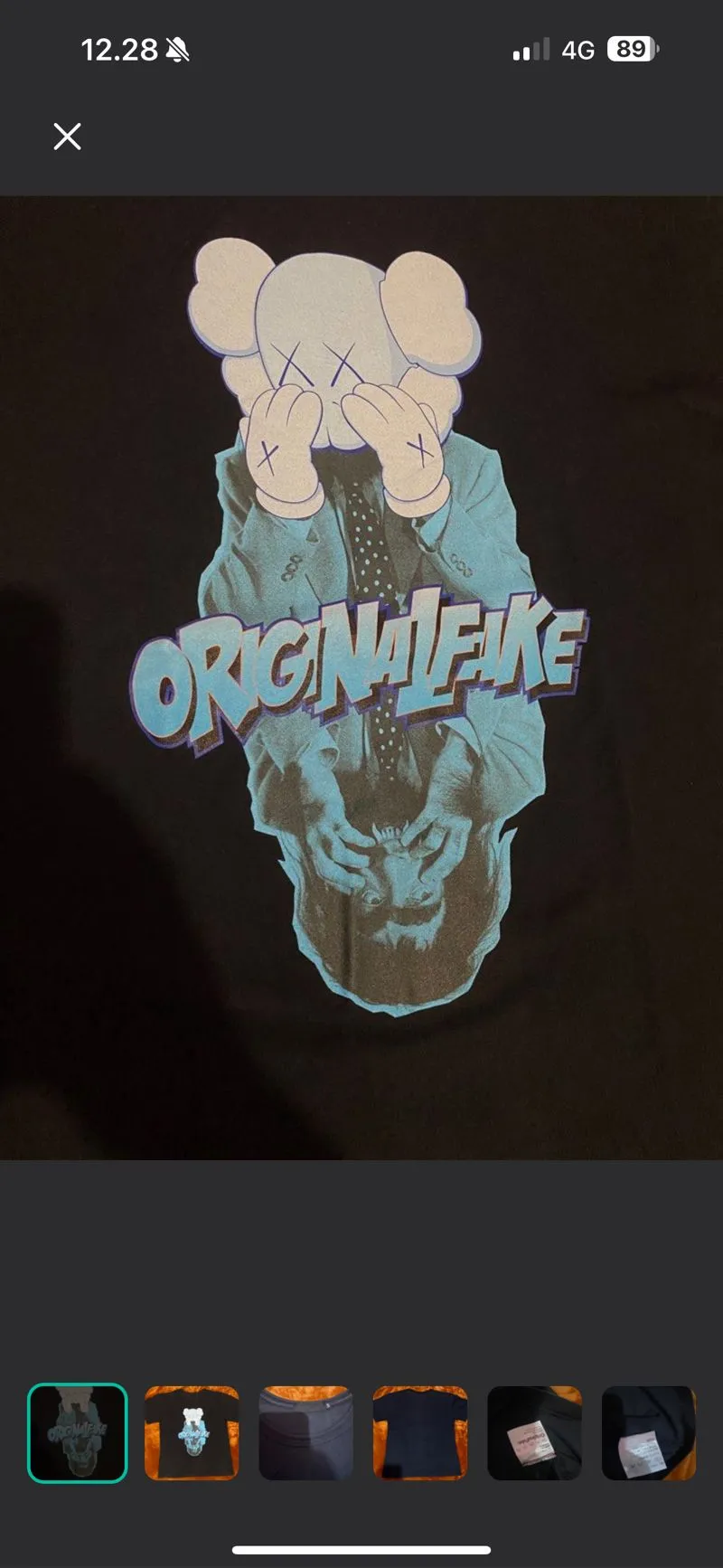 OriginalFake Streetwear Luxury T-shirt Pria black photo 1