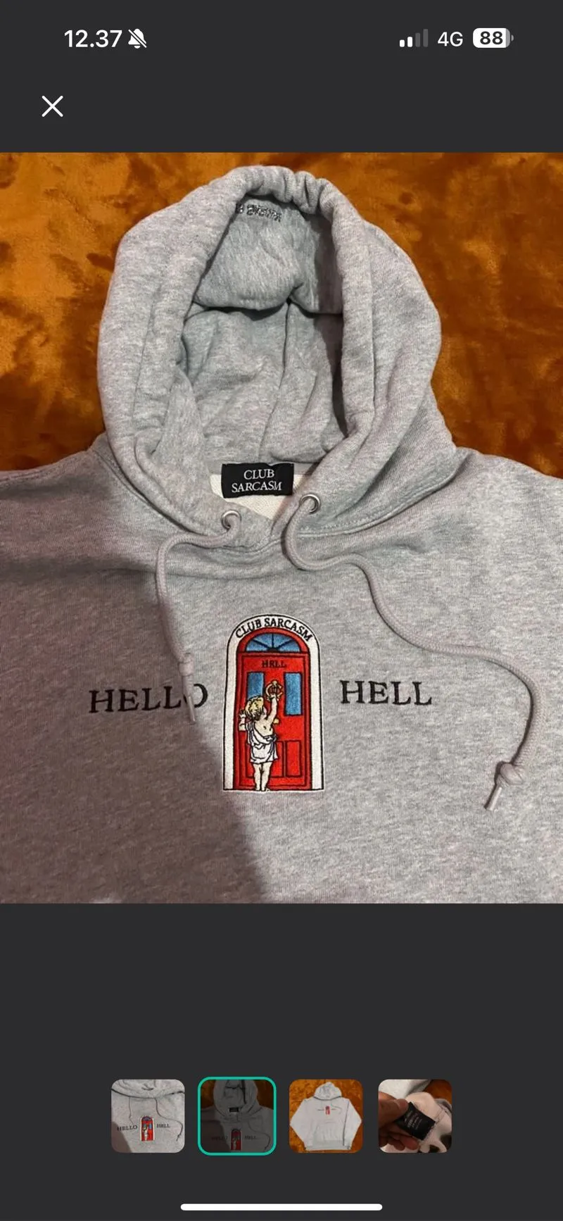 Japanese brand Streetwear Luxury Hoody Pria gray photo 1