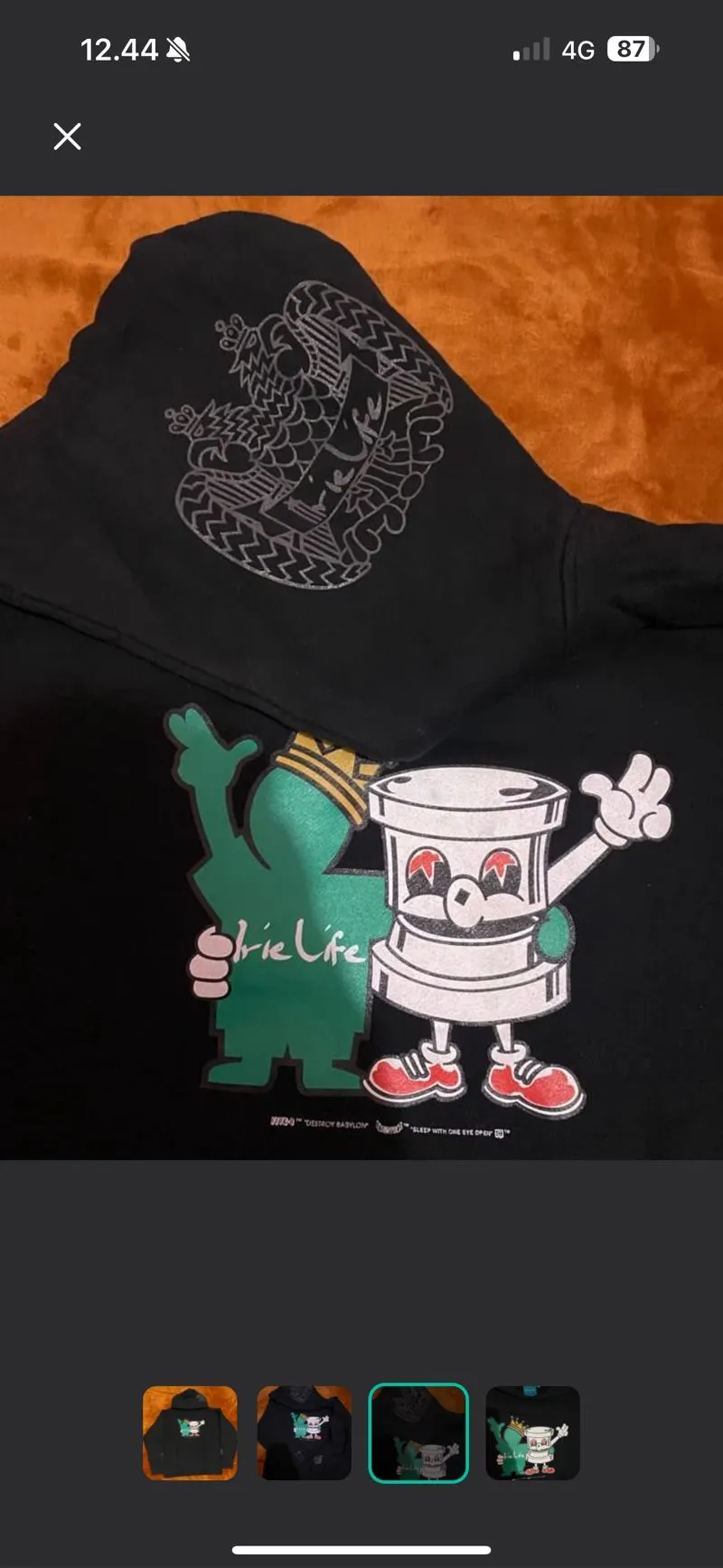 Japanese brand Streetwear Y2K Hoody Pria multicolor black photo 1