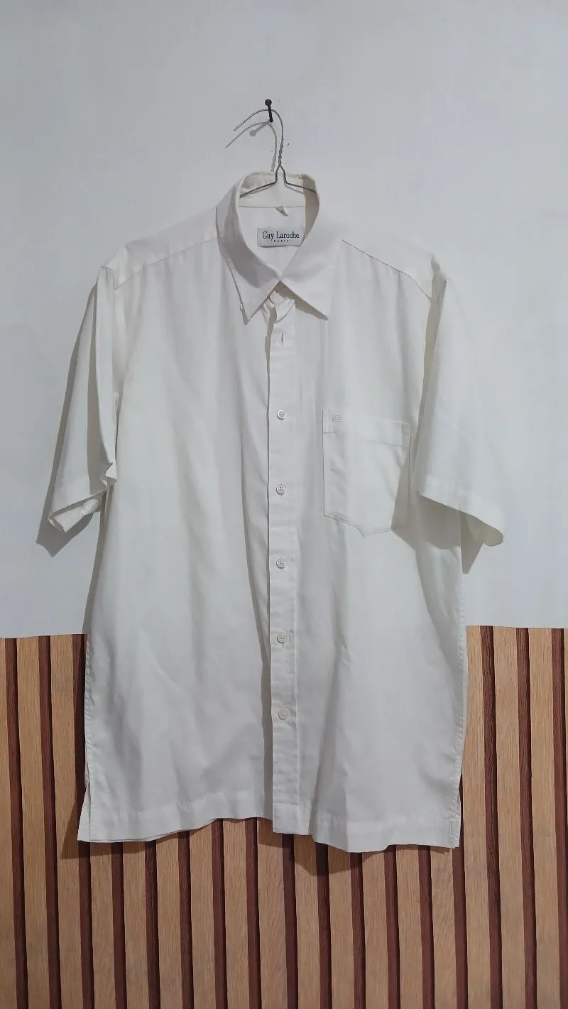 Guy Laroche Luxury Casual Formal shirt Pria white photo 1
