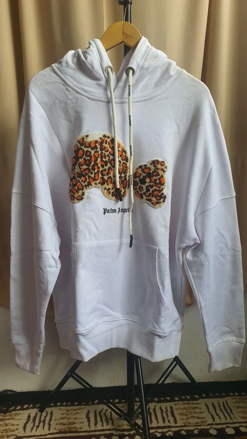 Palm Angels Streetwear Luxury Hoody Wanita white photo 1