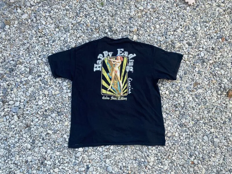 Vintage Casual T-shirt Pria black photo 1