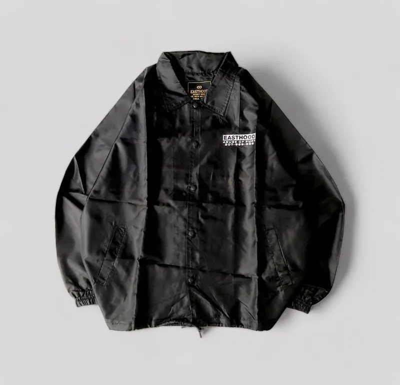 EASTHOOD Streetwear Casual Windbreaker Pria black photo 1