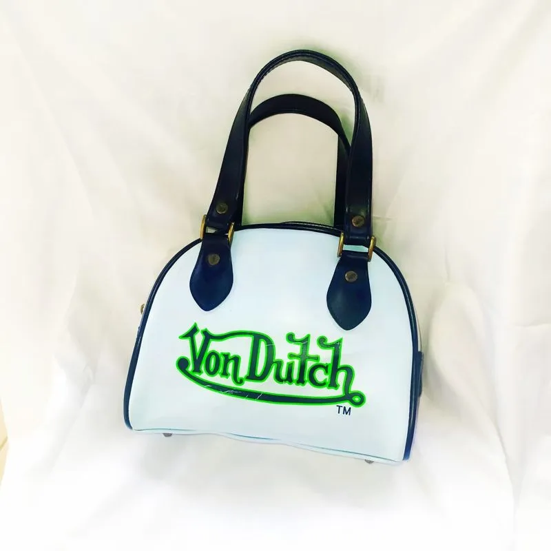Von Dutch Minimalist Casual Handbag Wanita white black