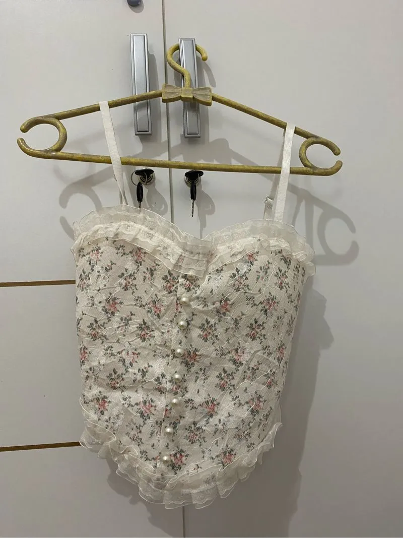 Fairy Coquette Corset Wanita white photo 1