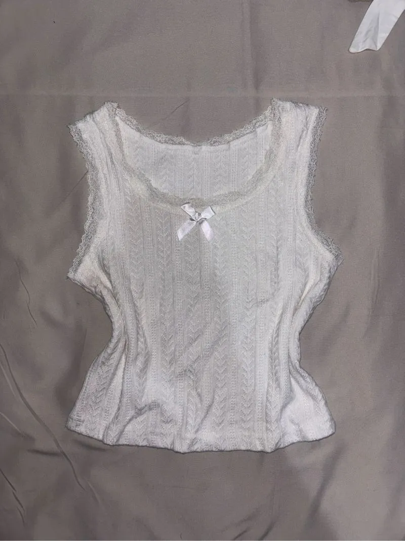 Coquette Cami top Wanita white photo 1