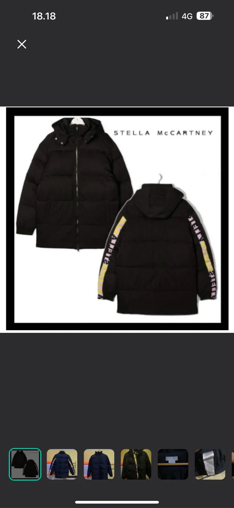 Stella McCartney Luxury Sportswear Puffer jacket Wanita multicolor black photo 1