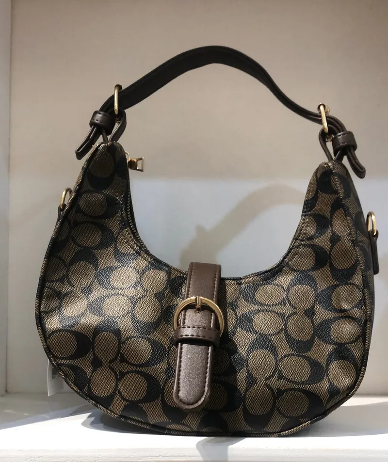 Coach Vintage Casual Bags & purse Wanita tan brown photo 1