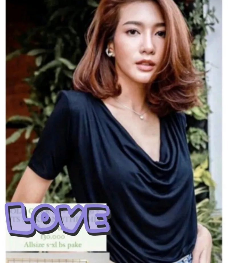 Luxury Casual Blouse Wanita black photo 1