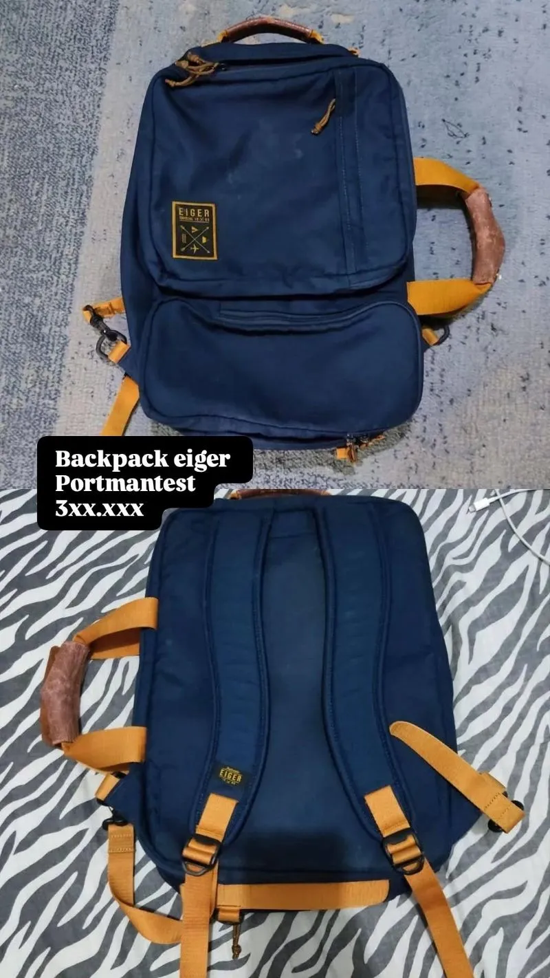 Eiger Casual Bag Pria navy photo 1