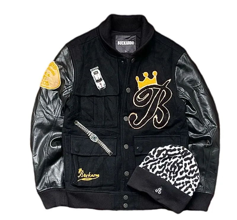 Buckaroo Grunge Indie Varsity jacket Pria black photo 1
