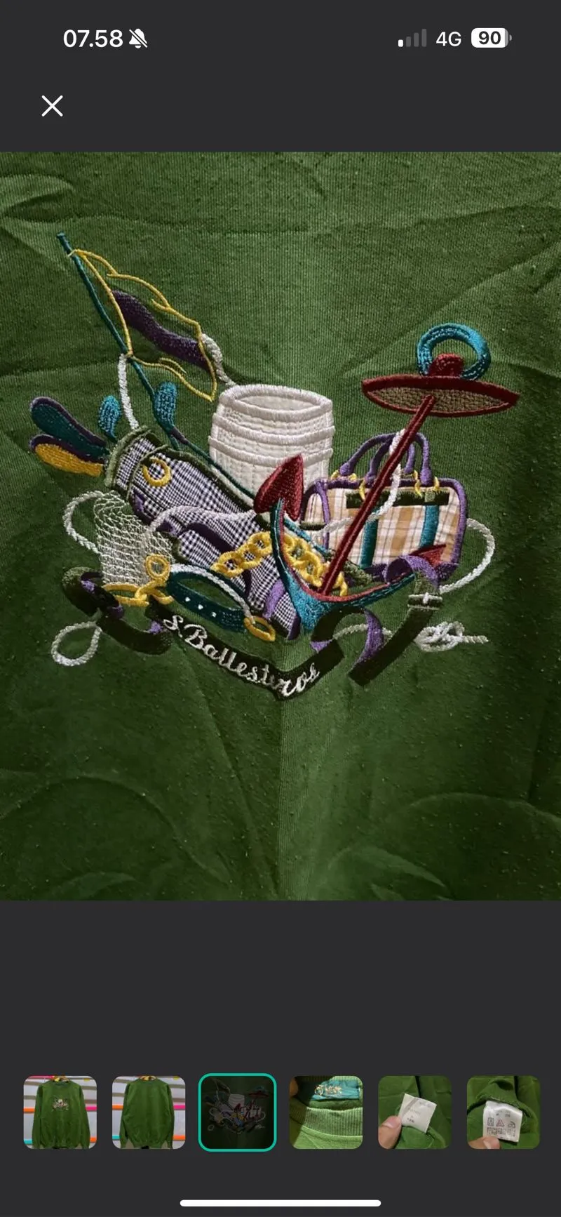 Japanese brand Streetwear Y2K Sweatshirt Pria green photo 1