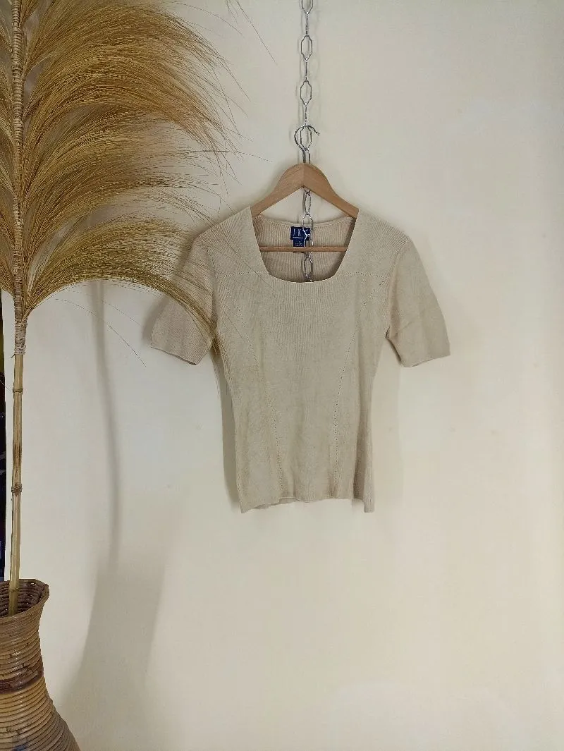 Japanese brand Luxury Minimalist Blouse Wanita tan photo 1