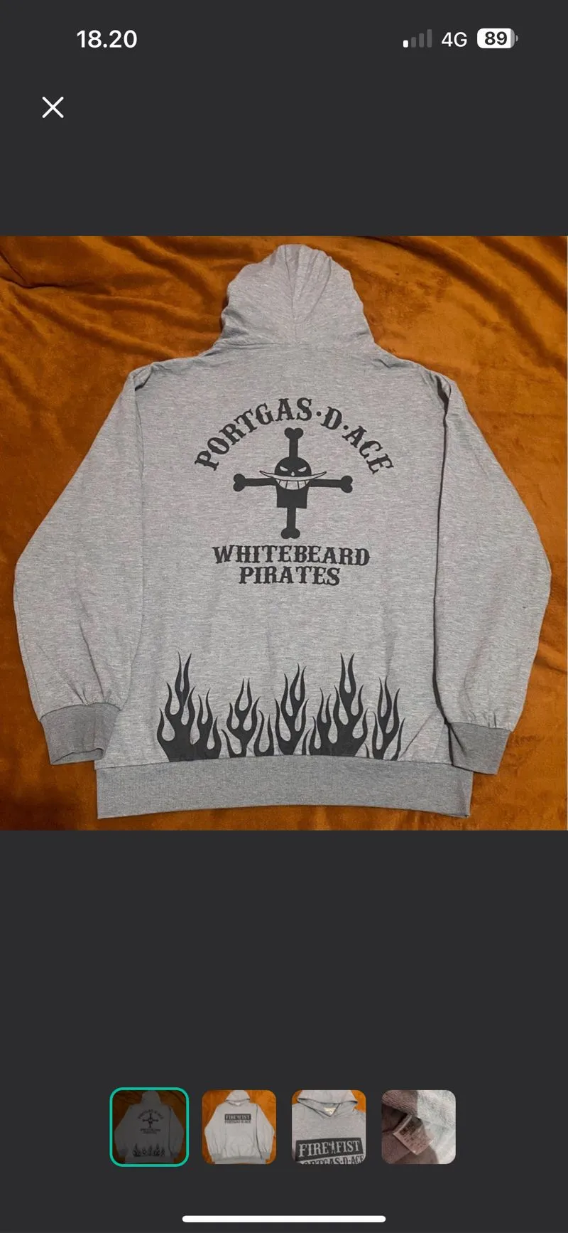Japanese brand Streetwear Y2K Hoody Pria gray photo 1
