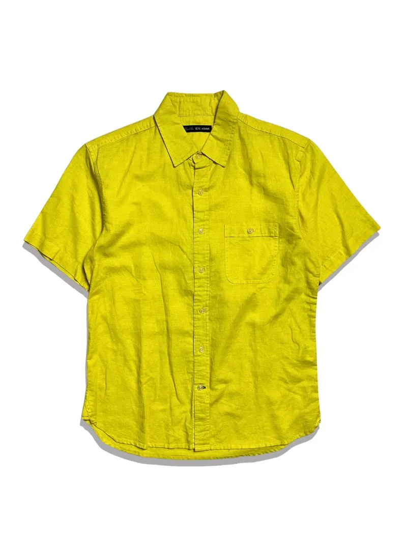 Issey Miyake Vintage Luxury Casual shirt Pria yellow photo 1
