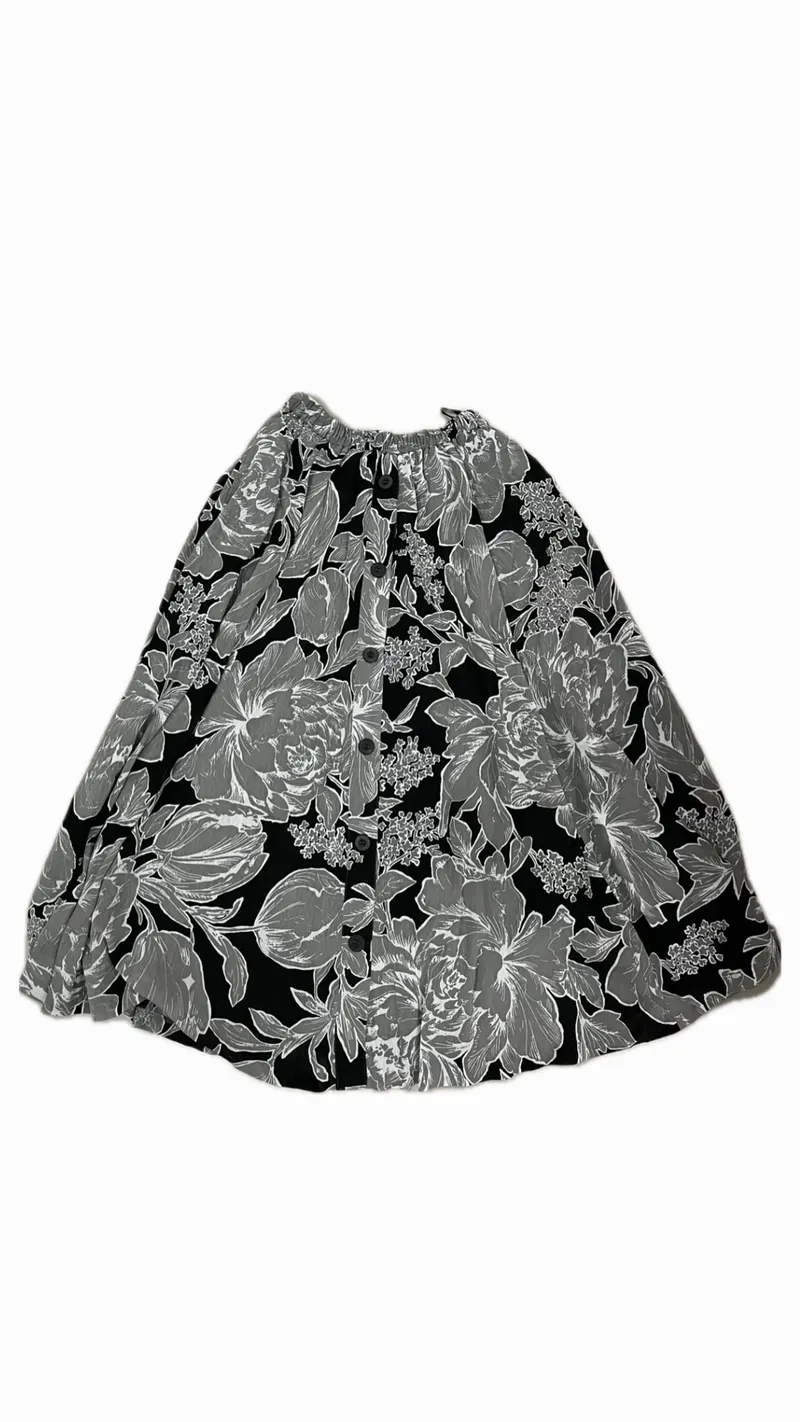 Casual Skirt Wanita black gray photo 1