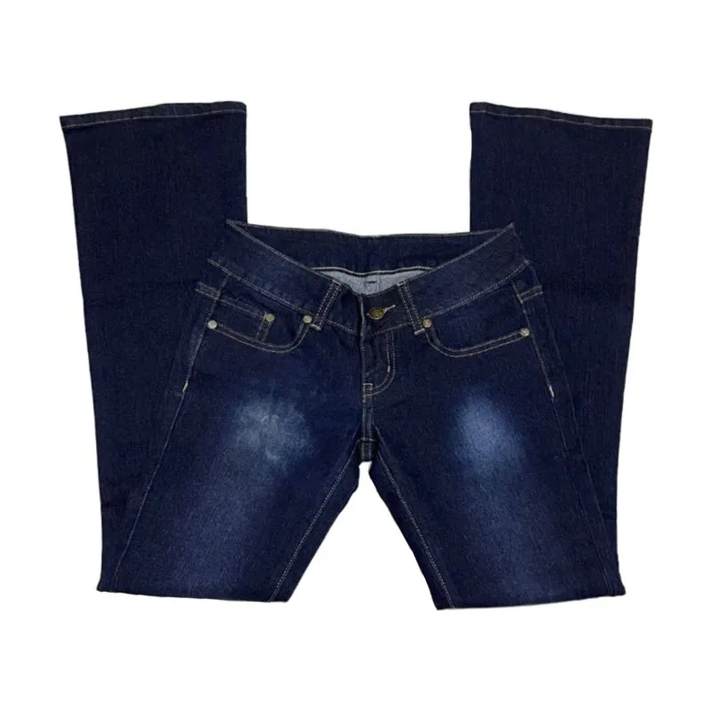 Y2K Flare pants Wanita navy photo 1