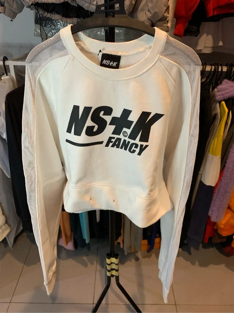Nastykick Streetwear Sweater Wanita white photo 1