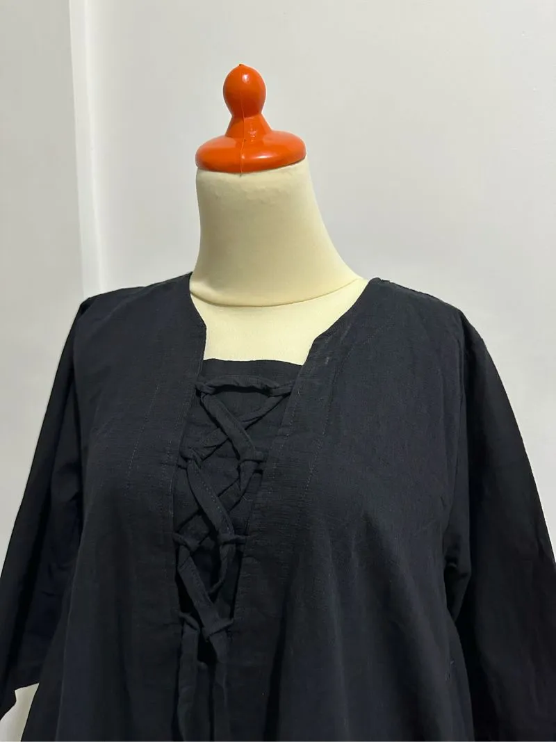 Vintage Casual Casual dress Wanita black photo 1