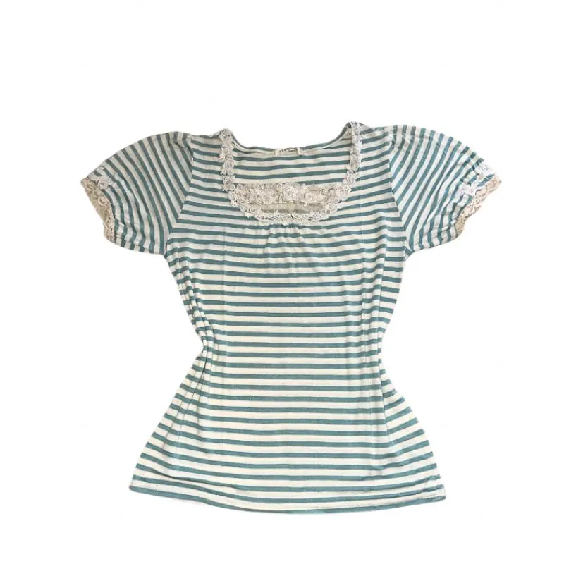 Axes Femme Fairy Coquette T-shirt Wanita white blue photo 1
