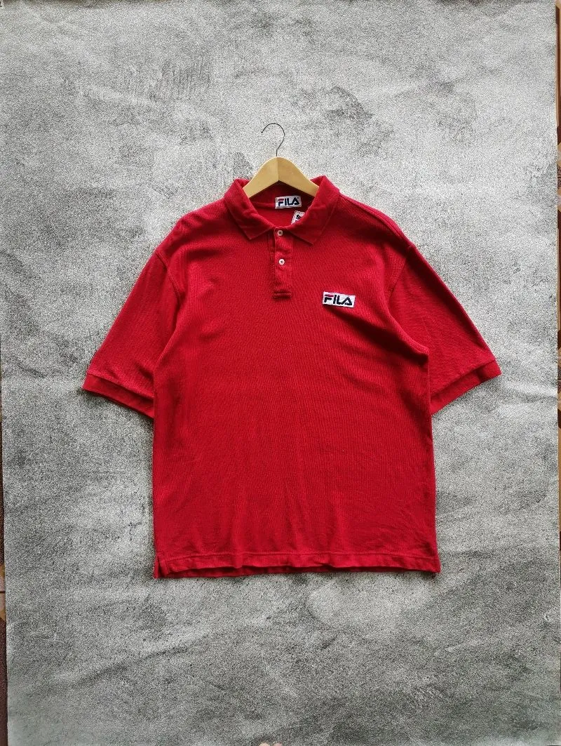 Fila Casual Polo shirt Pria red photo 1