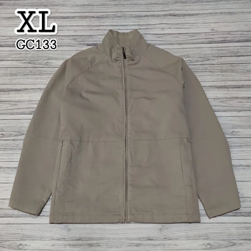 Casual Windbreaker Pria khaki photo 1