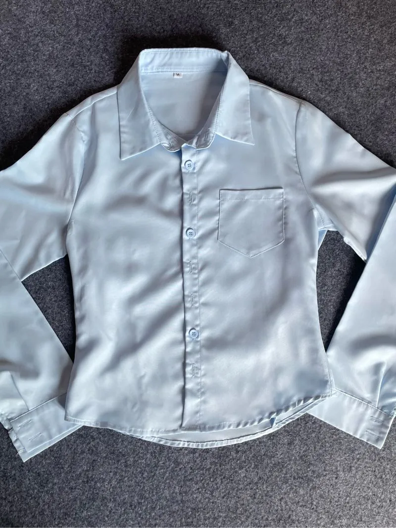 Casual Blouse Wanita blue photo 1