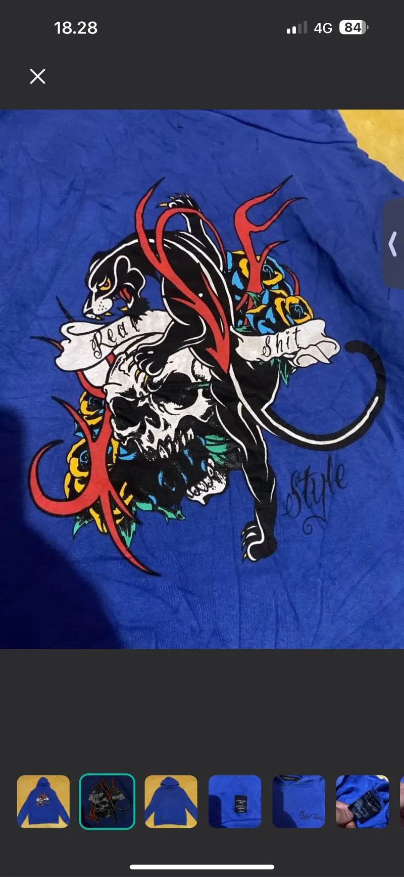 Japanese brand Streetwear Y2K Hoody Pria blue photo 1