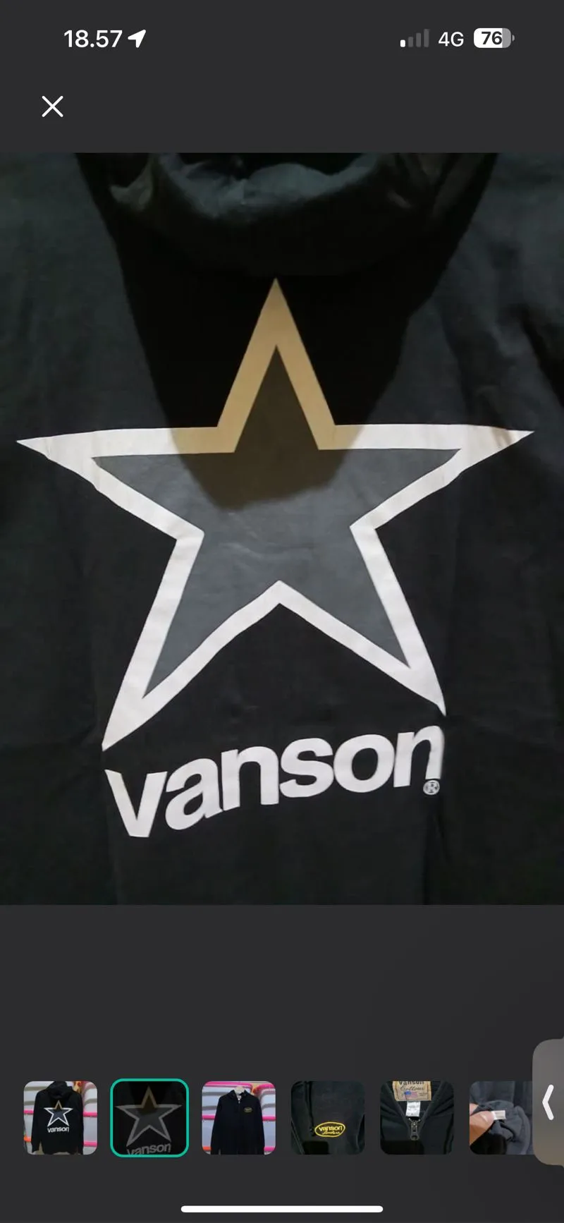 Vanson Streetwear Biker Hoody Pria black photo 1