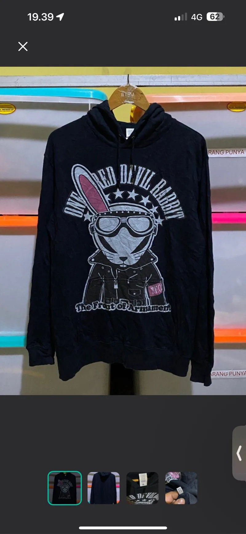 Japanese brand Streetwear Biker Hoody Pria black photo 1