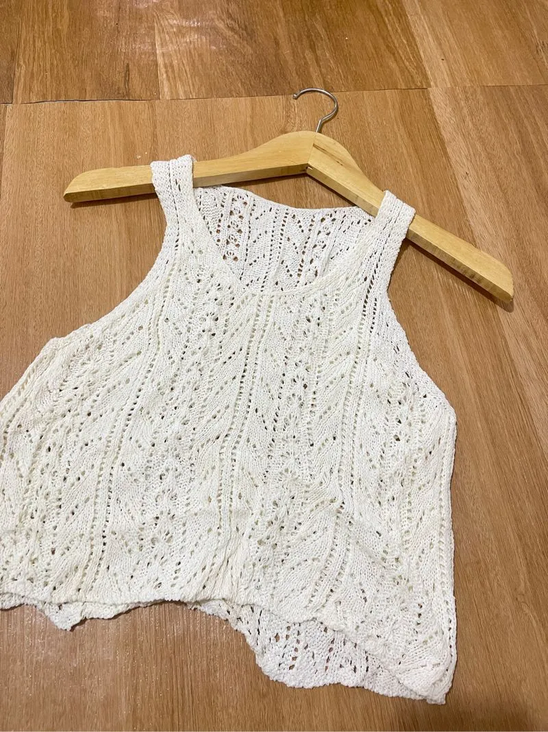 Casual Crop top Wanita white photo 1