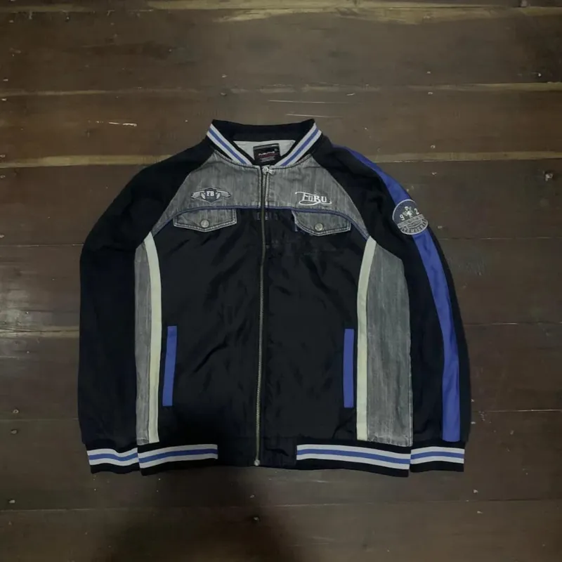 FUBU Streetwear Denim jacket Pria black photo 1