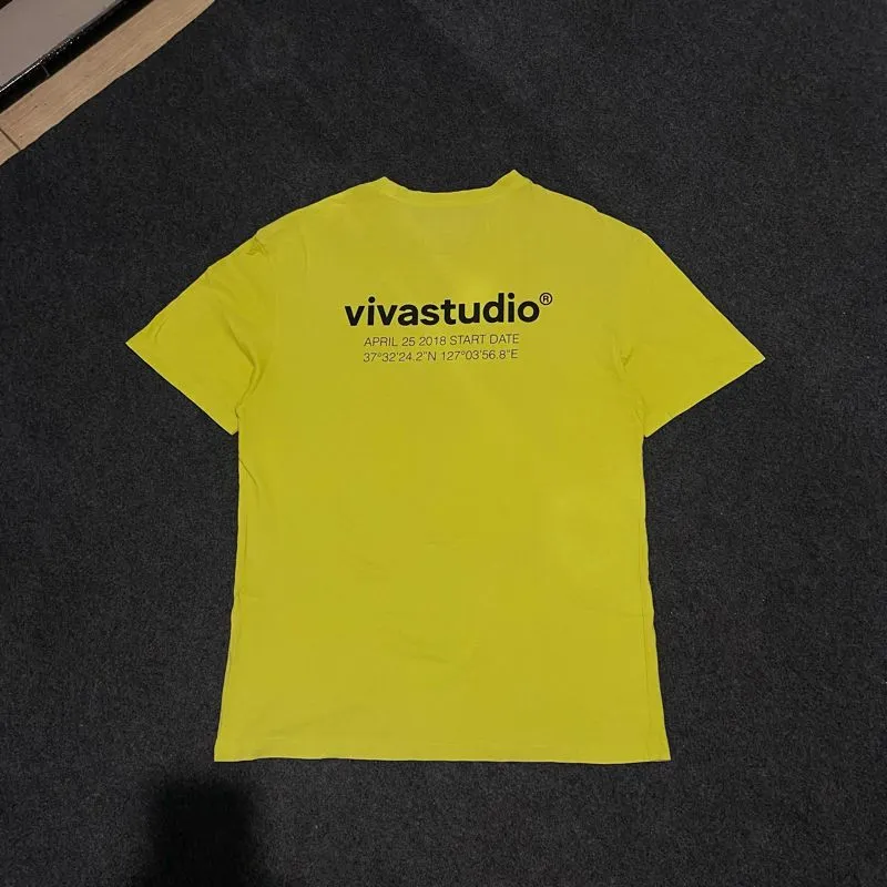 Vivastudio Streetwear T-shirt Pria green yellow photo 1