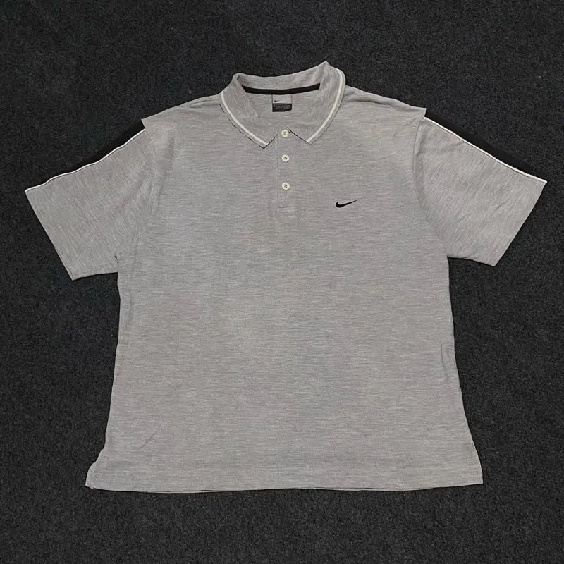 Nike Streetwear Polo shirt Pria gray photo 1