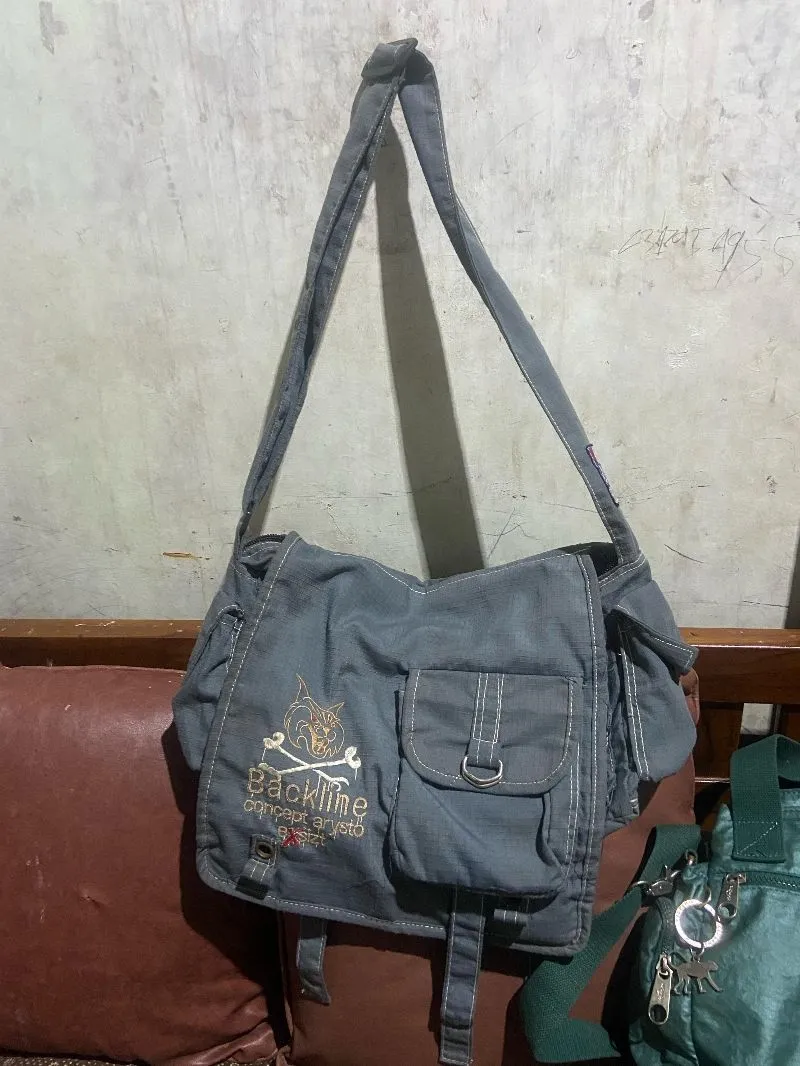 Japanese brand Vintage Y2K Bag Pria gray photo 1