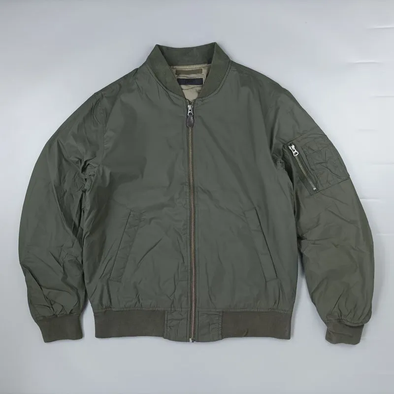 Uniqlo Casual Bomber jacket Pria green photo 1