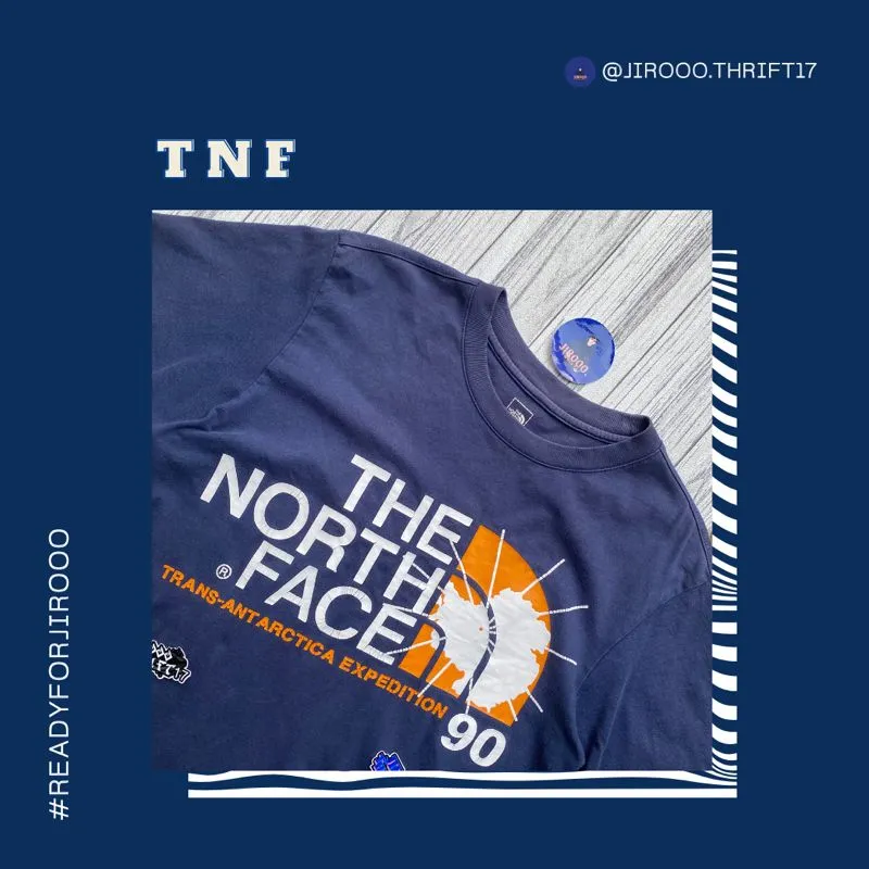 The North Face Streetwear Sportswear T-shirt Pria navy photo 1