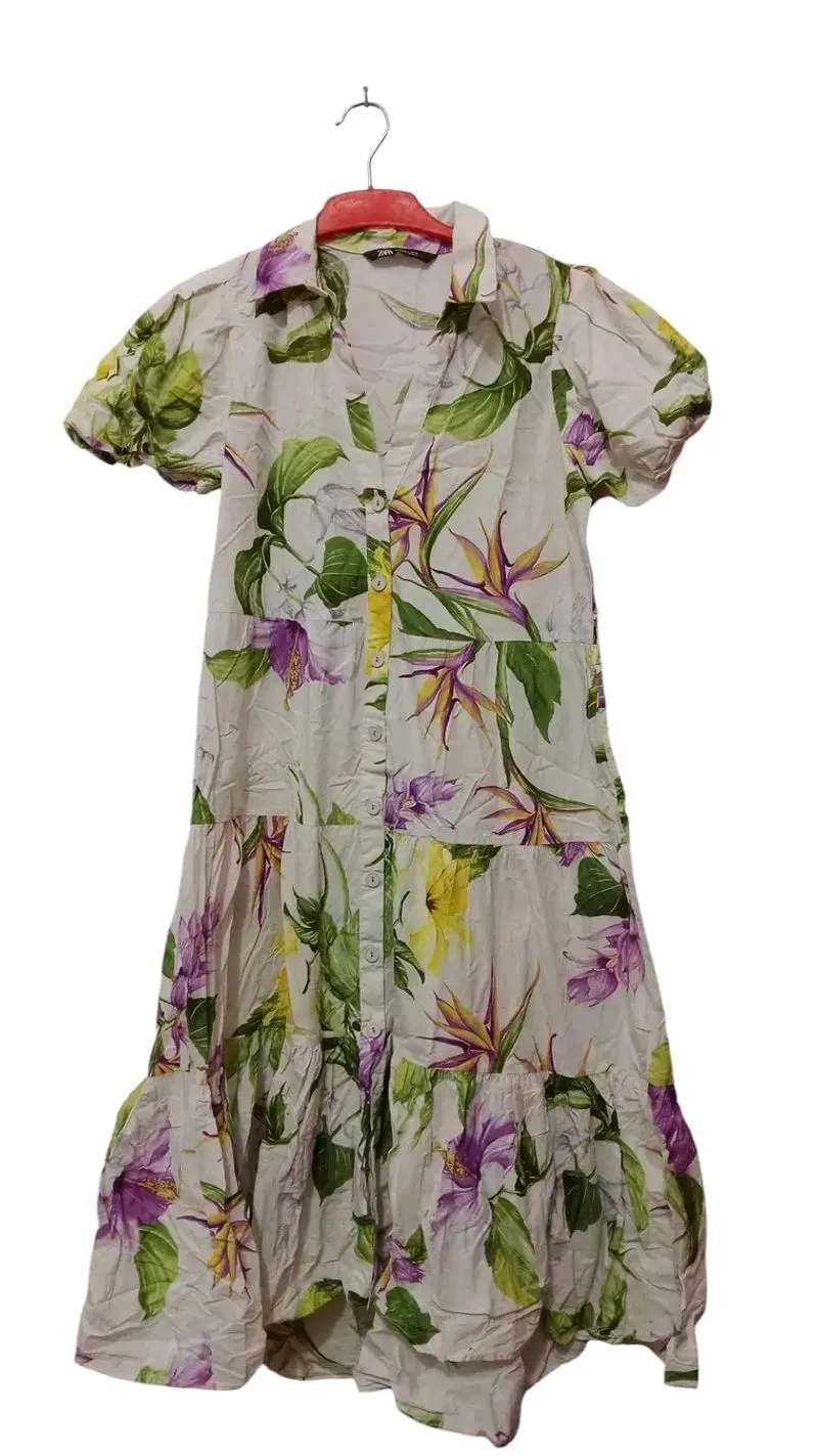 Zara Casual Casual dress Wanita white photo 1