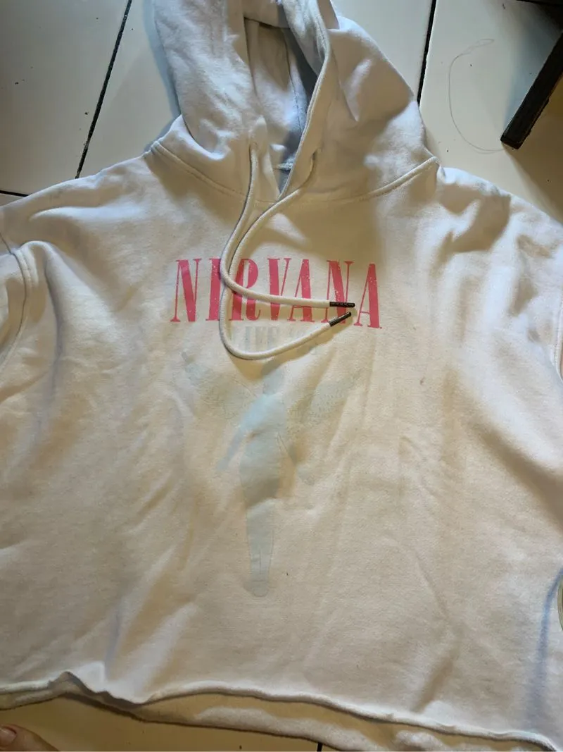 H&M Streetwear Sportswear Hoody Wanita white photo 1