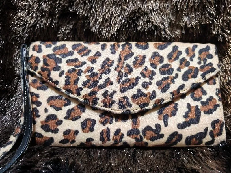 Vintage Clutch Wanita tan brown photo 1