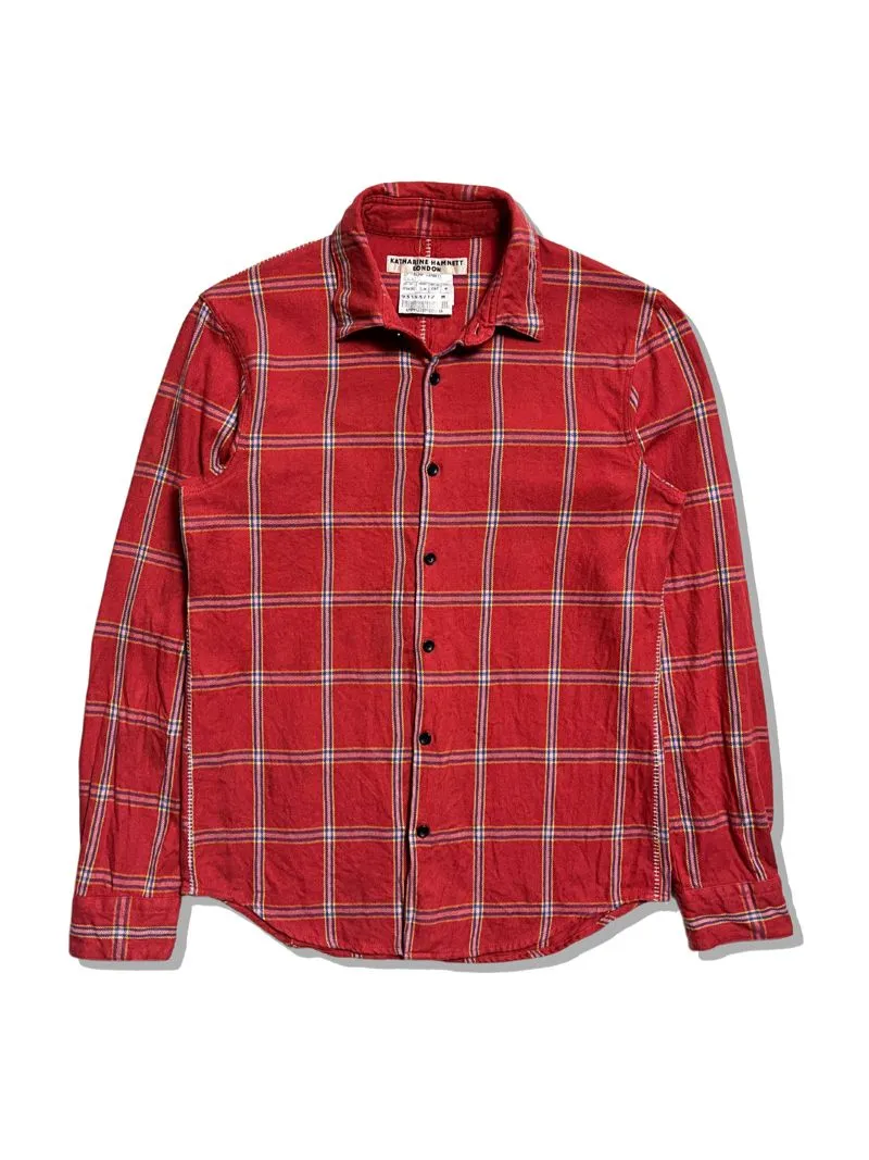 Katharine Hamnett Vintage Avant Garde Casual shirt Pria red photo 1