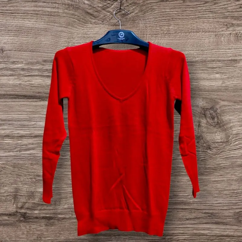 Casual Sweater Wanita red photo 1