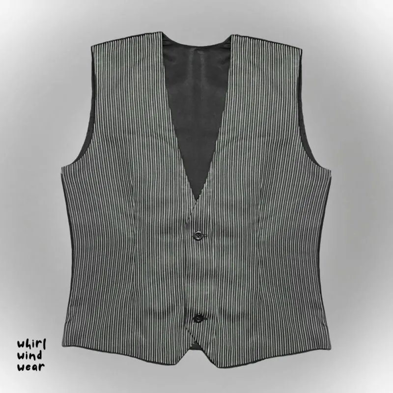 Goth Casual Vest Wanita black gray photo 1