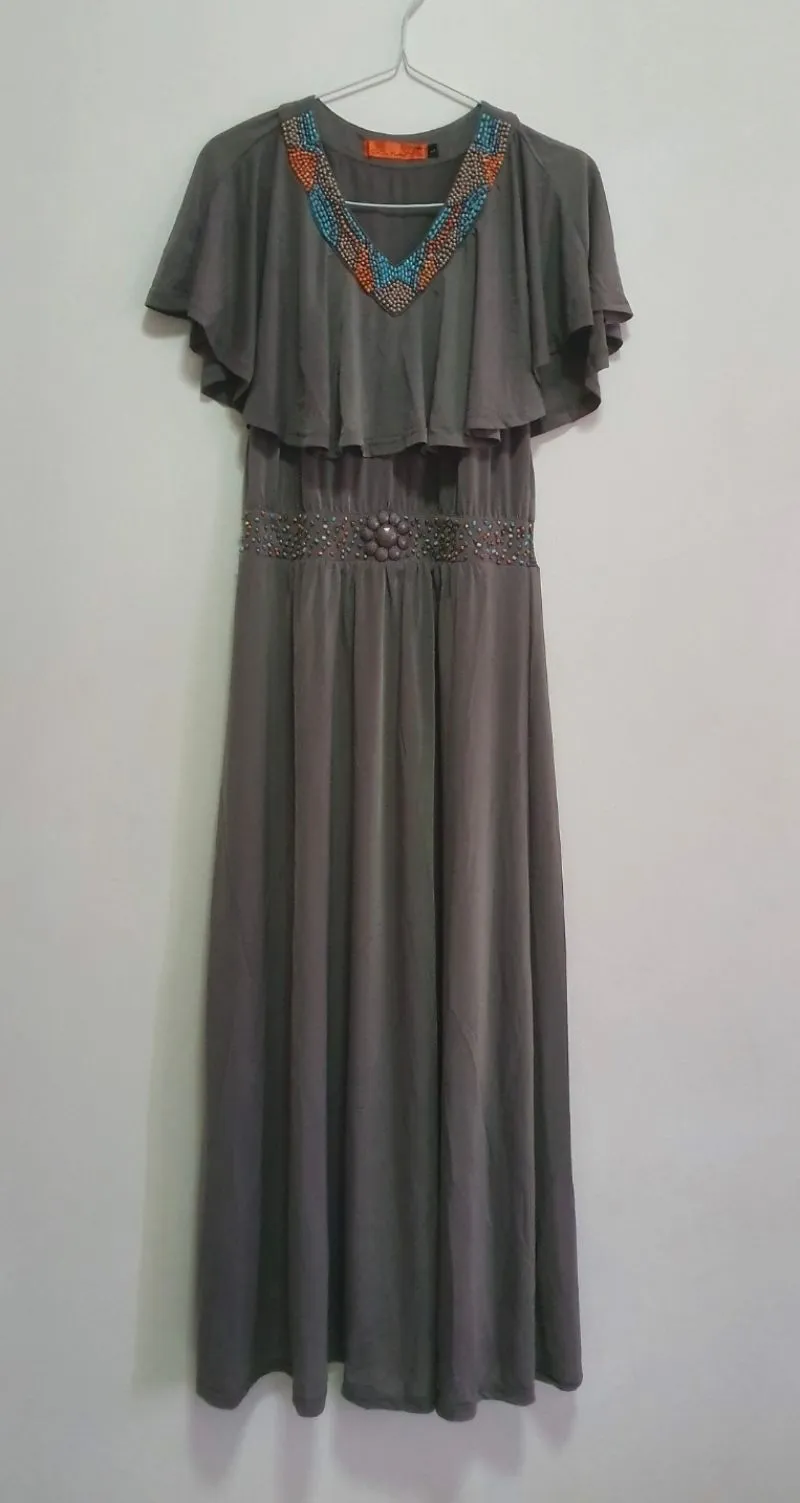 Coquette Casual Casual dress Wanita gray photo 1