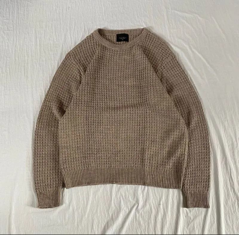 Casual Cardigan Pria tan photo 1