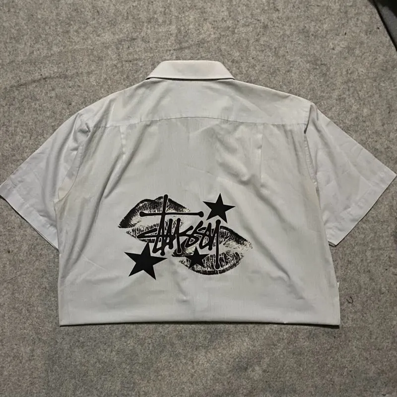 Streetwear Casual shirt Pria white photo 1